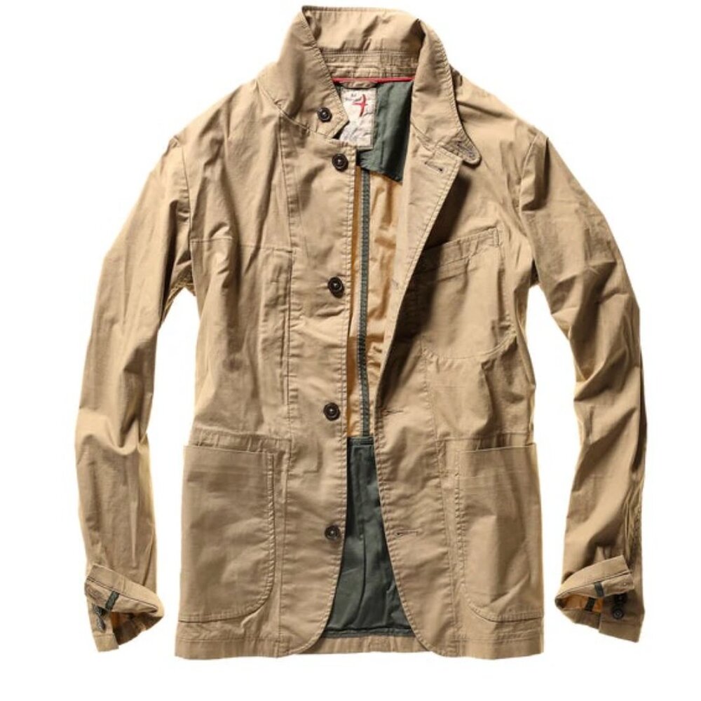 Relwen Flyweight Flex Khaki Tan Blazer Sz L